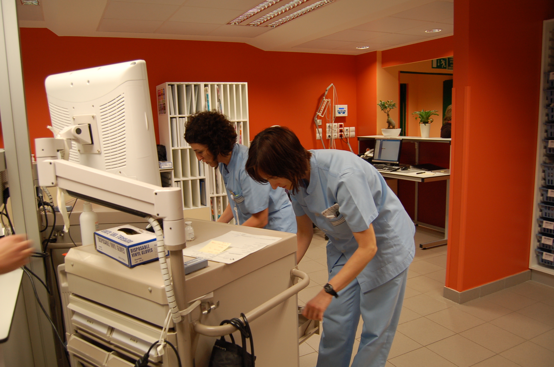 Enfermeras en el Hospital de Santa Marina 